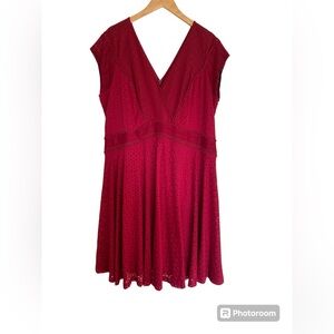 Knee high dress A-line beautiful wine color. Size 22 plus size